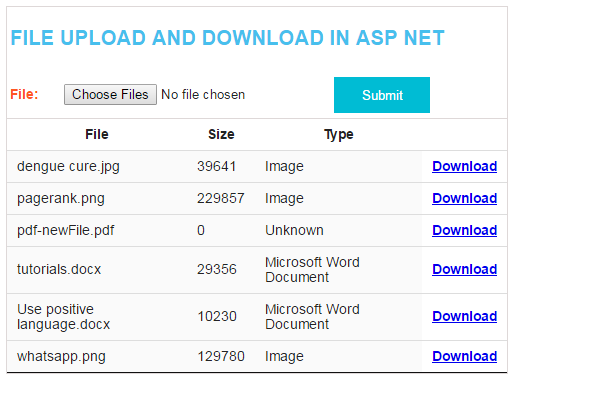 download the file from folder csharp