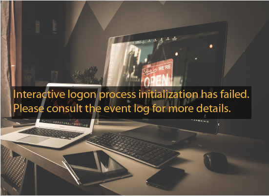 Interactive logon process initialization has failed.